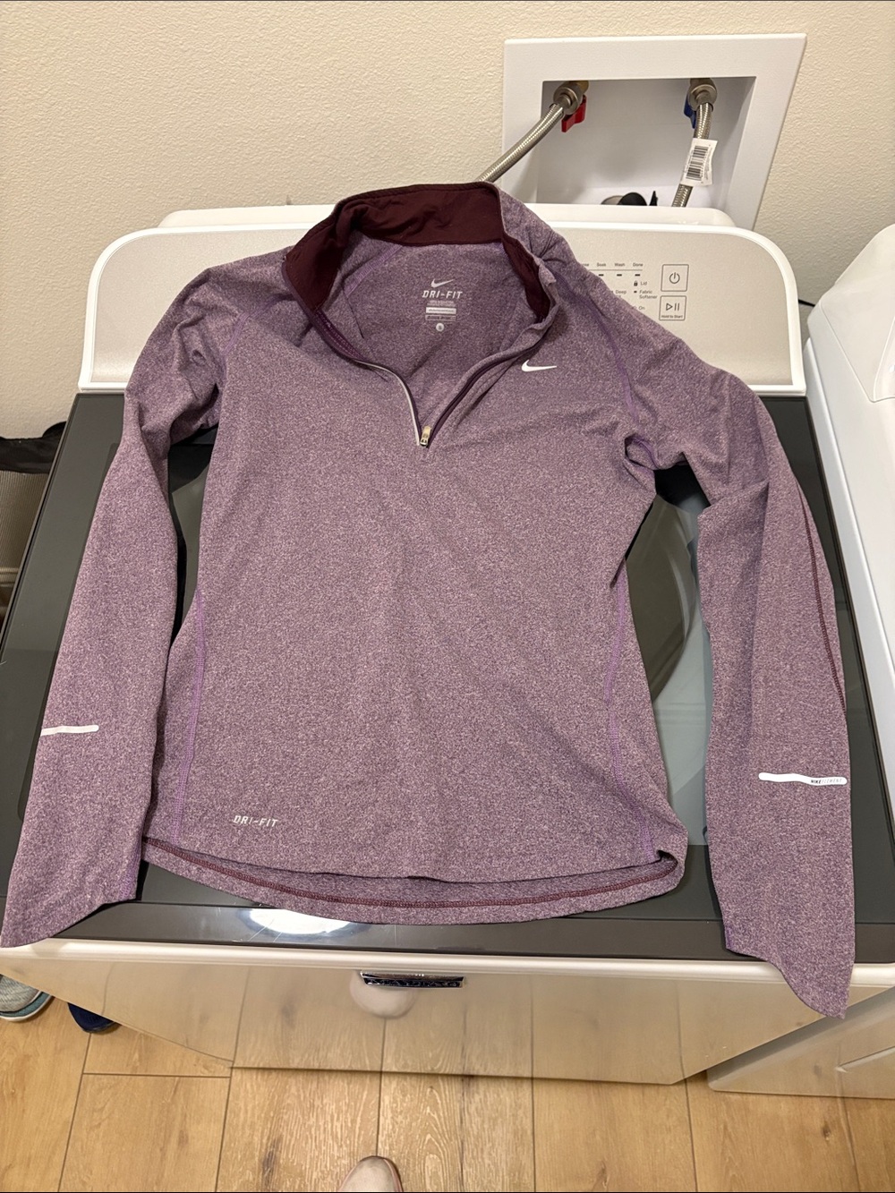 Nike Women's Half-Zip Dri-FIT Pullover - Plum Purple